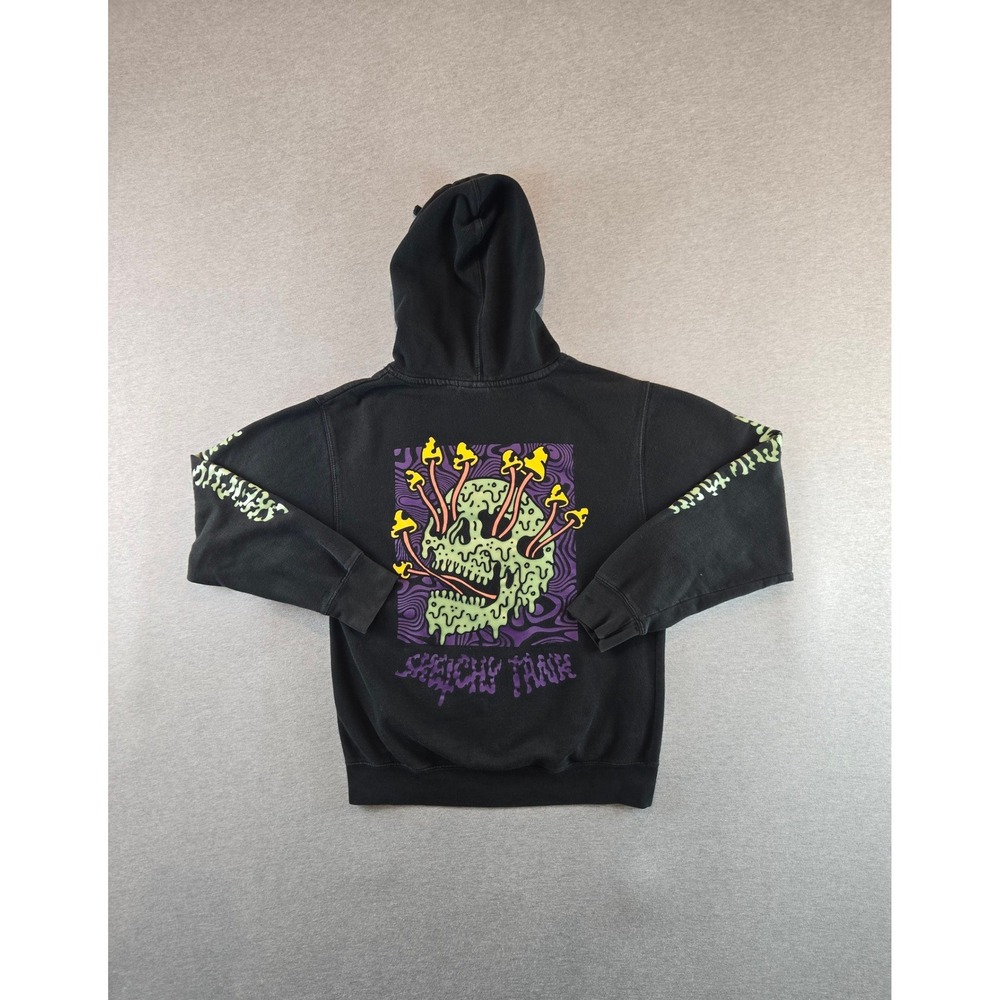 Lurking Class by Sketchy Tank Hoodie Mens Medium Black Mushroom Skull Streetwear